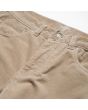 Pantalón de pana Carhartt WIP Newel Pant Wall Rinsed para hombre bragueta de botones