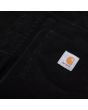 Pantalón de pana Carhartt WIP Newel Pant Negro (Rinsed) para hombre etiqueta