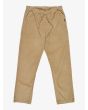 Pantalón de pana con cintura elástica Quiksilver Taxer Regular Cord color Elmwood para hombre