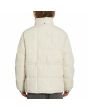 Hombre con parka acolchada Volcom Superstoner 5K blanca capucha extraíble posterior