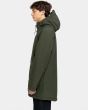 Hombre con Parka resistente al agua con forro acolchado sherpa Element Field 2.0 Verde lateral