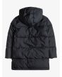 Chaqueta acolchada y larga Roxy Glory Box en negro antracita para niñas de 8 a 16 años posterior