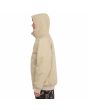 Hombre con chaqueta impermeable con capucha Volcom Hernan 10K Jacket Khaki lateral