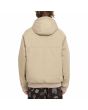 Hombre con chaqueta impermeable con capucha Volcom Hernan 10K Jacket Khaki posterior