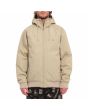 Hombre con chaqueta impermeable con capucha Volcom Hernan 10K Jacket Khaki