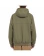 Hombre con parka con capucha Volcom Hernan 5K Jacket Wintermoss Verde posterior