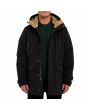 Hombre con Parka Volcom Starget 5K Negra abierta