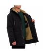 Hombre con Parka Volcom Starget 5K Negra forro interior