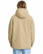 Hombre con Volcom Starget 5K Parka color Khaki posterior