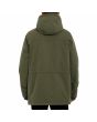 Hombre con parka Volcom Starget 5K Verde Militar posterior
