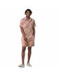 Hombre con camisa de manga corta Patagonia M's Back Step Shirt Channeling Spring Milkweed Mauve ajuste regular