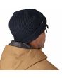 Hombre con Gorro de invierno Patagonia Fisherman's Rolled Beanie Azul Marino Unisex posterior