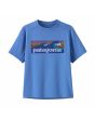 Camiseta de manga corta Patagonia Kids Capilene Silkweight Boardshort Logo Azul para niño/a