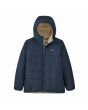 Chaqueta acolchada reversible Patagonia Kids Ready Freddy Hoody Azul Marino para niños interior