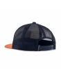 Gorra de malla Patagonia Kids Trucker Hat Ridge Rise Stripe Coho Coral para niño cierre ajustable