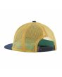 Gorra trucker Patagonia Kids Ridge Rise Stripe Oar Tan para niño cierre ajustable