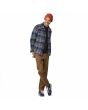 Hombre con Camisa de franela Patagonia M's Fjord Adventurer Azul Marino ajuste regular