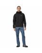 Cazadora de montaña Patagonia R1 TechFace Hoody Negra ajuste slim