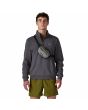 Hombre con Riñonera al hombro Patagonia Terravia Mini Hip Pack 1 Litro Patchwork Noble Grey Unisex
