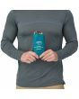 Hombre con Riñonera Patagonia Ultralight Black Hole Mini Hip Pack 1L Turquesa y Morada Unisex diseño plegable