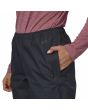 Mujer con Pantalones impermeables Patagonia Women's Torrentshell 3L Rain Pants Regular Negros bolsillo
