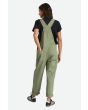 Mujer con Peto Brixton Costa Overall Verde Oliva posterior