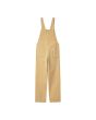 Peto Carhartt WIP W' Bib Overall Straight Bourbon Beige para mujer posterior