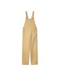 Peto Carhartt WIP W' Bib Overall Straight Bourbon Beige para mujer