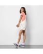 Mujer con Peto corto Vans Ground Work Blanco lateral