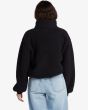 Mujer con Polar de media cremallera Billabong Time Off Negro posterior