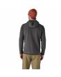 Hombre con Chaqueta Polar Patagonia M's R1 Air Full-Zip Hoody Gris posterior