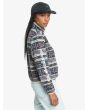 Mujer con Chaqueta Polar Quiksilver Uni Grape Shape Heritage Stripe lateral