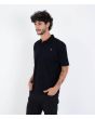 Hombre con polo de manga corta Hurley Icon Negro lateral