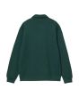 Sudadera Carhartt WIP Polo Sweatshirt verde Dark Fir para hombre posterior