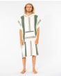 Hombre con poncho cambiador para surf Rip Curl Searchers Blanco hueso
