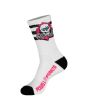 Calcetines Powell Peralta Ripper Stripes blanco negro rosa para hombre