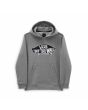 Sudadera con capucha Vans Off The Wall gris para niños de 8 a 14 años 