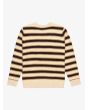 Suéter de lana Quiksilver Lagos Striped Chocolate Brown Stripes para hombre posterior