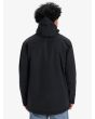 Hombre con Chaqueta Parka Quiksilver Overcast 3K Negra posterior
