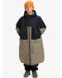 Niño con chaqueta tipo poncho cambiador Quiksilver Youth Full Rig Poncho Negro y Beige