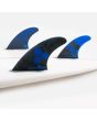 Quillas para tabla de surf FCS II Al Merrick Performance Core Tri-Fins Cobalto Talla Medium inboard