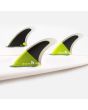 Quillas para tabla de surf FCS II Carver Performance Core Tri-Fins Acid Black Talla M inboard
