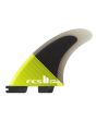 Quillas para tabla de surf FCS II Carver Performance Core Tri-Fins Acid Black Talla M