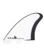 Quillas para tablas de surf FCS II JS Modern Keel Performance Glass Retail Fins blanco y negro