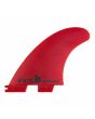 Quillas para tabla de surf FCS II Accelerator Neo Glass Eco Tri Fins rojas Large 