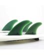 Quillas para tabla de surf FCS II Carver Neo Glass Eco Quad Rear Fins verdes Small Set Up