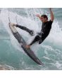 Surfeando con Quillas para tabla de surf FCS II Channel Islands Performance Core color Black-Flame Medium
