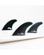 Quillas para tabla de surf FCS II Darren Handley Performance Glass Tri-Fins Medium Negras Thruster Set Up