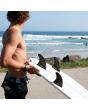 Quillas para tabla de surf FCS II JS Performance Core Carbon Tri Fins negras Large lifestyle surfboard
