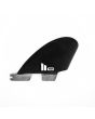 Quillas para tabla de surf FCS II Rob Machado Performance Glass Quad Fins Negras X-Large estabilizador